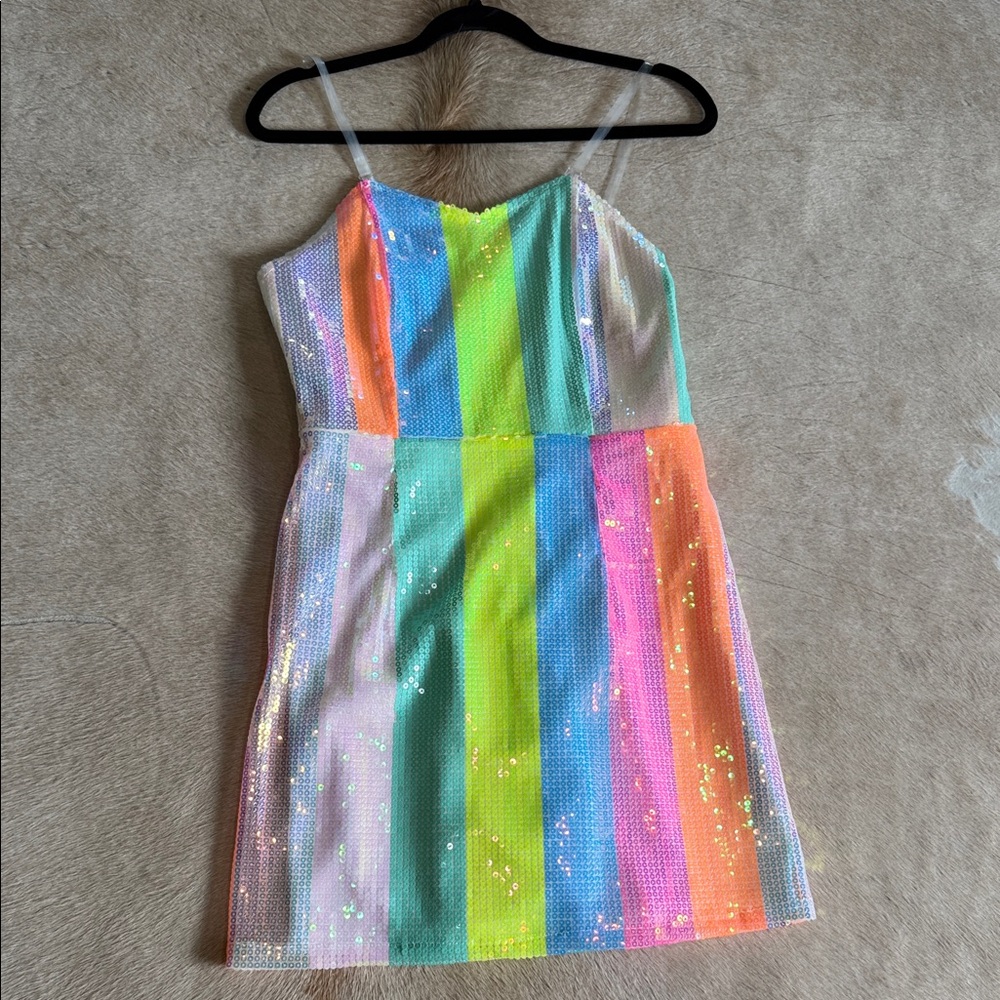 Colorful Sequin Dress